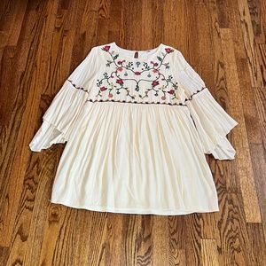 Jodifl white embroidered dress M